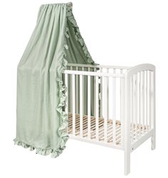 NG Baby sänghimmel med volang, MOOD sage green