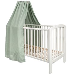 NG Baby sänghimmel, MOOD spets sage green