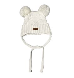 Mini Dreams mössa Pom Pom 0-6 mån, offwhite