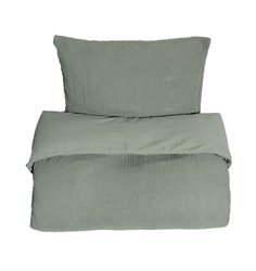 Mini Dreams påslakanset vagn/vagga, little wave dark green