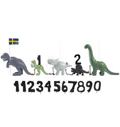 KIDS by FRIIS födelsedagståg inkl siffror, dinosaurie