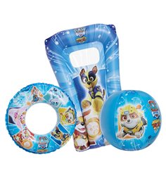 Paw Patrol strandset (madrass, boll, ring)