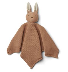 Liewood snuttefilt stickad Milo, rabbit tuscany rose