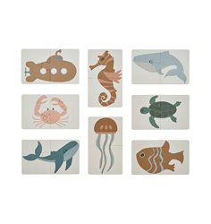 Liewood pussel Brett 8x2 bitar, sea creature/sandy