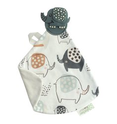 Malarkey Kids snuttefilt med bitleksak, elefant