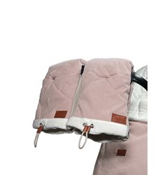 Najell handmuff med dragkedja, dusty pink