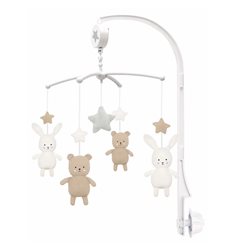Jabadabado musikmobil med arm, teddy & bunny