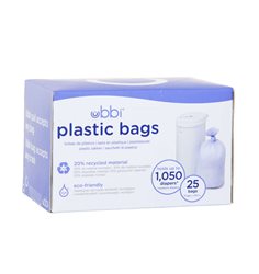 Ubbi plastpåse till blöjhink, 25-pack