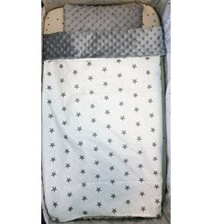 Basson Baby startpaket vagn/vagga, grå stjärna