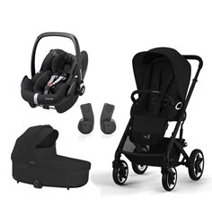 Cybex Talos S Lux duovagn + Maxi-Cosi Pebble Pro + adapter