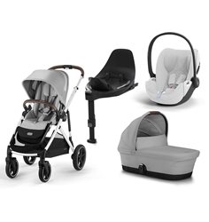 Cybex Gazelle S duovagn + Cybex Cloud T babyskydd i-Size med isofixbas