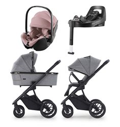 Crescent Prestige 2 Exclusive duovagn + Baby-Safe Pro med bas