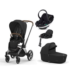 Cybex Priam duovagn + BeSafe Go Beyond babyskydd + isofixbas