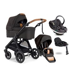 Emmaljunga Sento Outdoor duovagn Flat+ Go Beyond babyskydd + bas