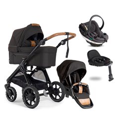 Emmaljunga Sento Pro outdoor duovagn Flat+ Go Beyond babyskydd + bas