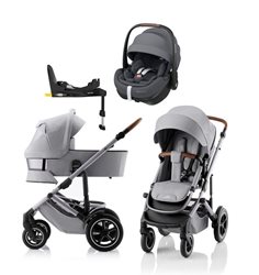 Britax Smile 5Z duovagn + Pebble 360 Pro2 babyskydd + isofixbas