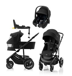 Britax Smile 5Z duovagn + Maxi-Cosi Pebble S babyskydd + isofixbas
