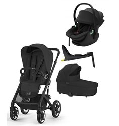 Cybex Talos S Lux duovagn + Maple babyskydd + Alfi isofixbas