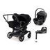 Emmaljunga Double Sento duovagn + Britax Römer Baby-Safe Pro babyskydd + bas