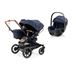 Emmaljunga Double Sento duovagn + Britax Römer Baby-Safe Pro babyskydd