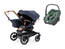 Emmaljunga Double Sento duovagn + Maxi-Cosi Pebble 360 babyskydd