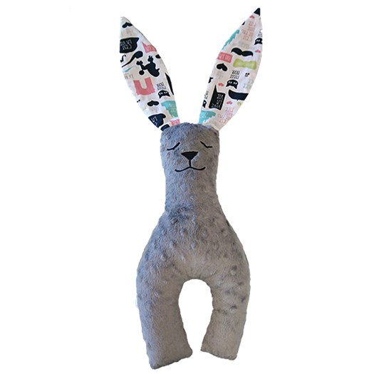 La Millou Bunny long ears stor, hipster lady/grey