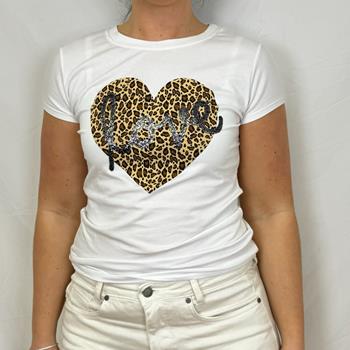 Love leopard T-shirt