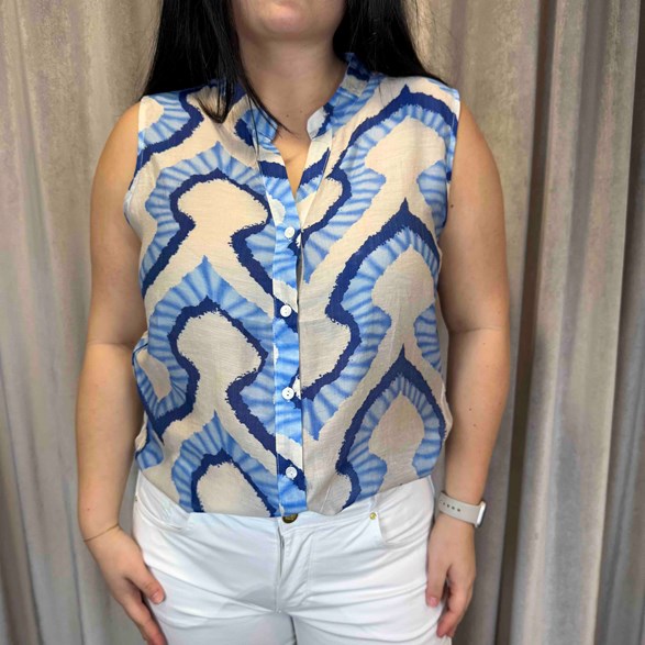 Ärmlös blus