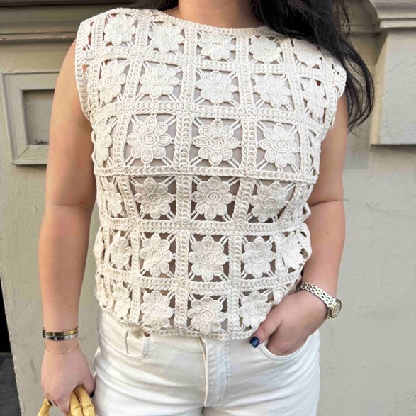 Virkad tanktop