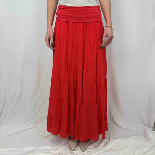 Maxi bomull kjol