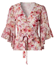 Hallie top coral florals