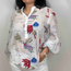 Blus med ballongärm