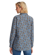 Newhouse Elsa Blue Flower Shirt