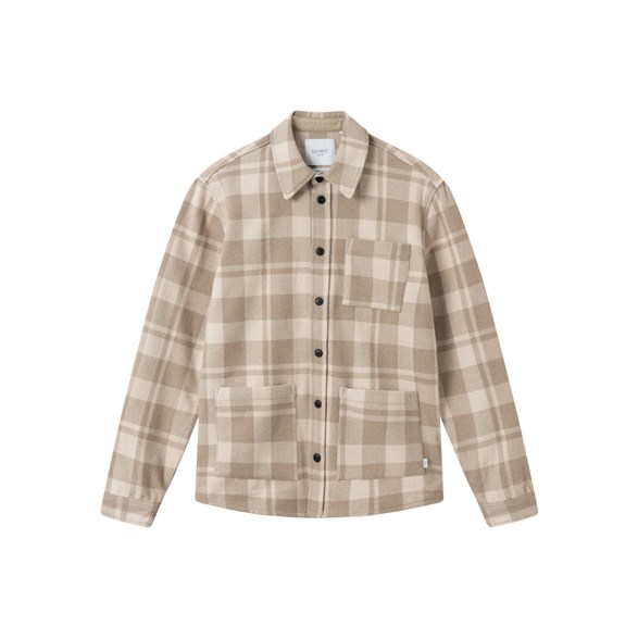 Les Deux Jason Wool Check Overshirt
