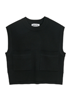 Hope Pocket Vest Merino Knit Black