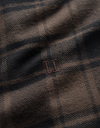 Les Deux Kristian Check Flannel Shirt Black/Brown