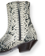 Acne Studios Snake Print Leather Ankle Boots