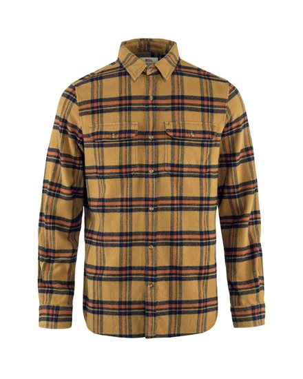 Fjällräven Övik Heavy Flannel Shirt M Buckwheat
