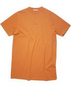 Acne Studios Logo T-Shirt Dress Burnt Orange