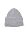 Acne Studios Large Face Logo Beanie Grey Melange