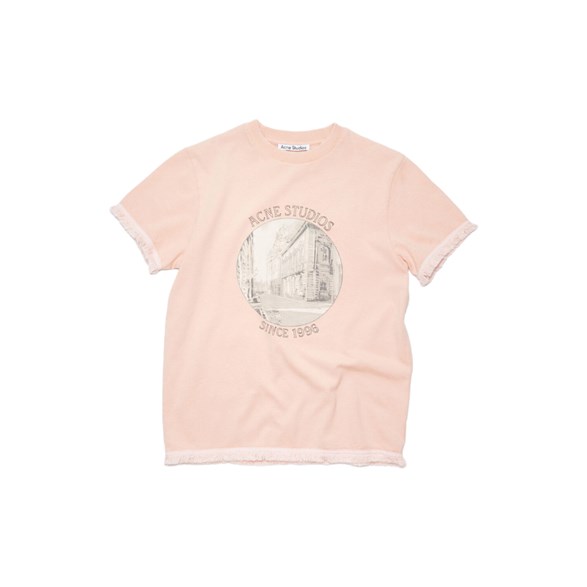Acne Studios Printed T-Shirt Light Pink