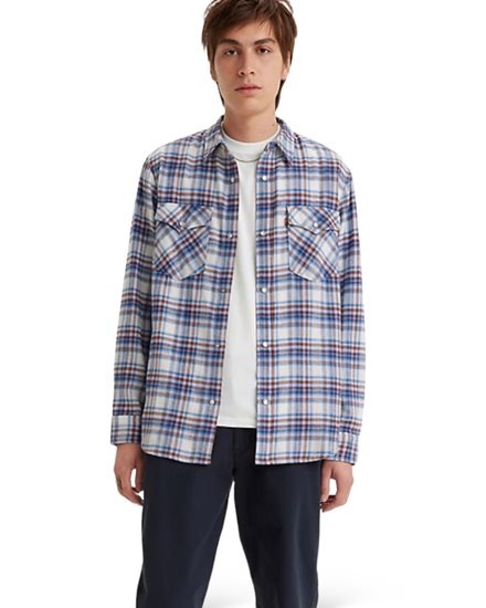 Levis Relaxed Fit Western Shirt Plaid