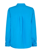 MOS MOSH Karli Linen Shirt Blue Aster