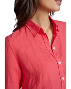 MOS MOSH Karli Linen Shirt Teaberry