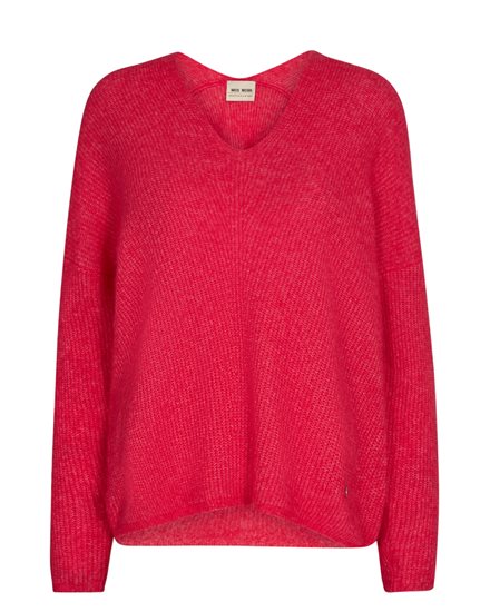 MOS MOSH Thora V-Neck Knit Teaberry