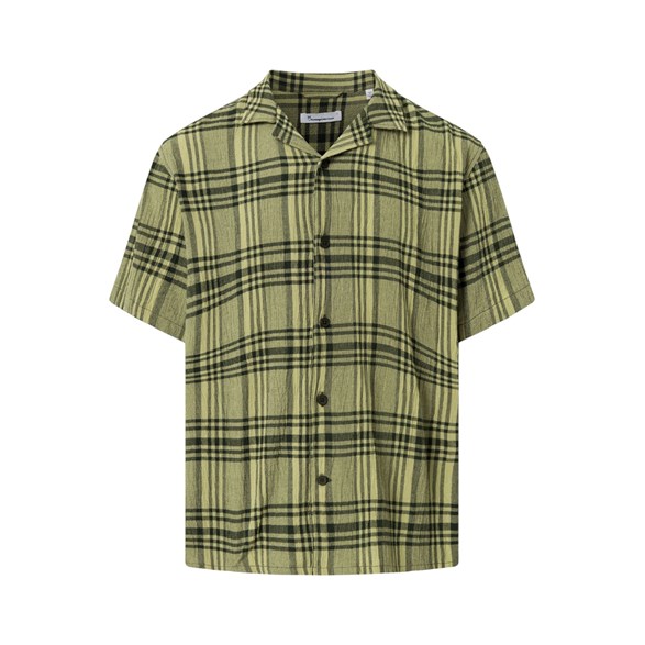 KnowledgeCotton Apparel Boxy Shirt Green Check