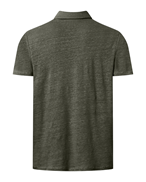 KnowledgeCotton Apparel Linen Polo Forrest Night