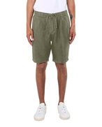 KnowledgeCotton Apparel Loose Linen Shorts Burned Olive