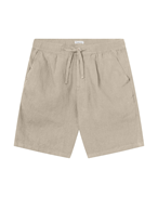 KnowledgeCotton Apparel Loose Linen Shorts Light Feather Gray