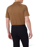 Oscar Jacobson Albin Linen Shirt Dark Beige